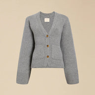 Damen Strickjacke mit tiefem V-Ausschnitt und praktischen Taschen WW