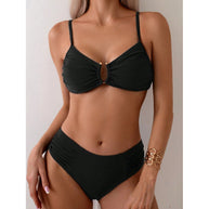 Damen Bikini-Set mit Raffungen und elegantem Ausschnitt WW