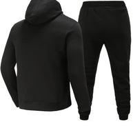 Damen Sportlicher Kapuzenpullover und Jogginghose Set mit Löwenmotiv WW