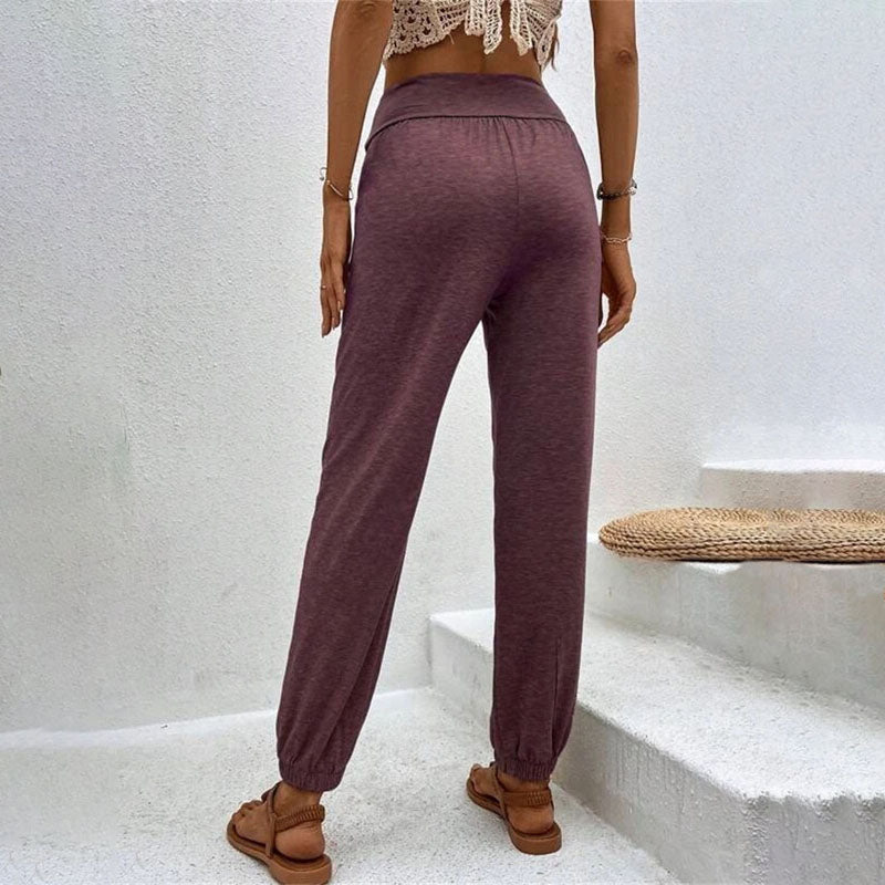 W&W Mode – Einfarbige Freizeithose