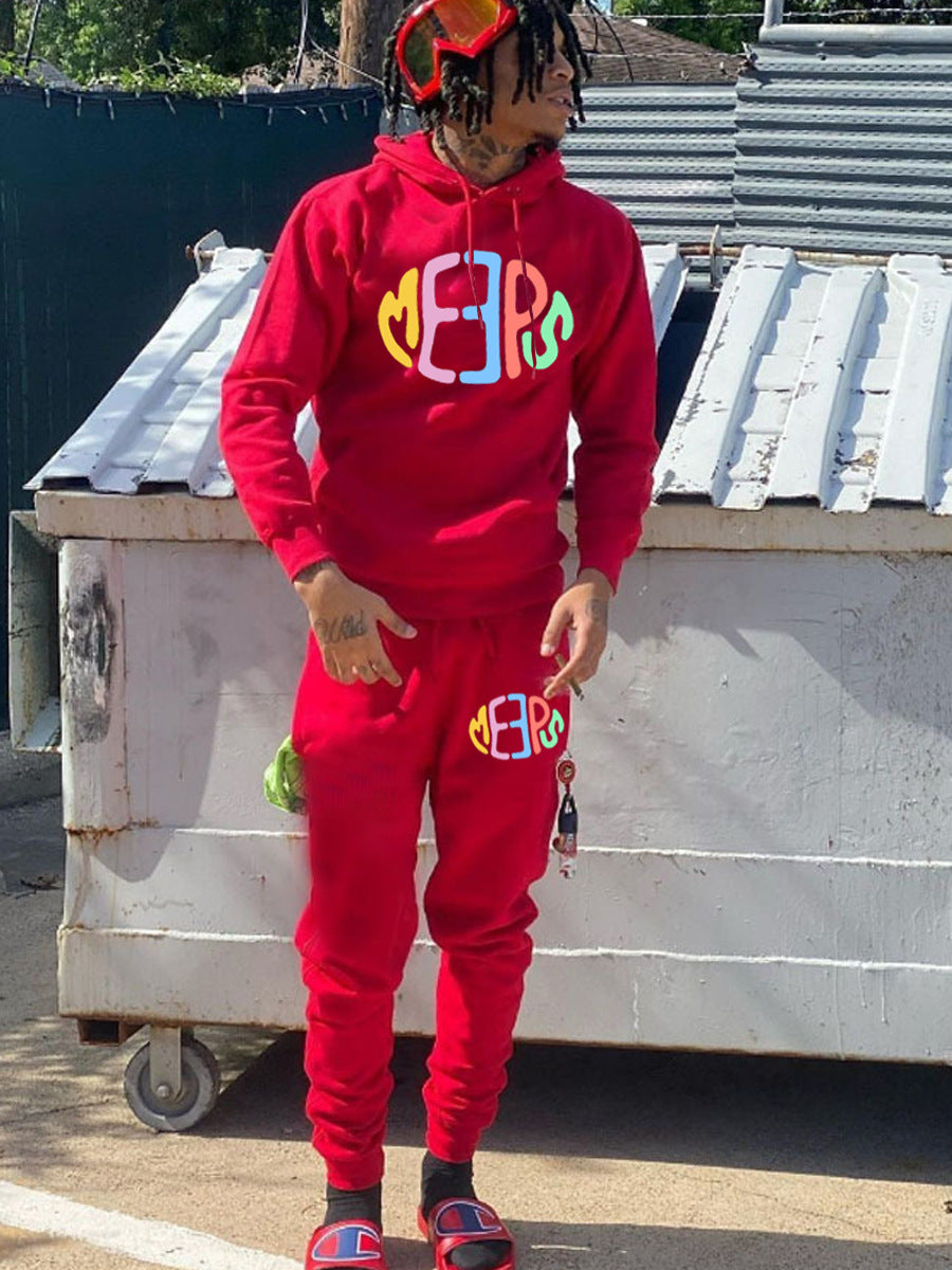Damen Sportliches Hoodie- und Jogginghose-Set mit auffälligem Schriftzug WW