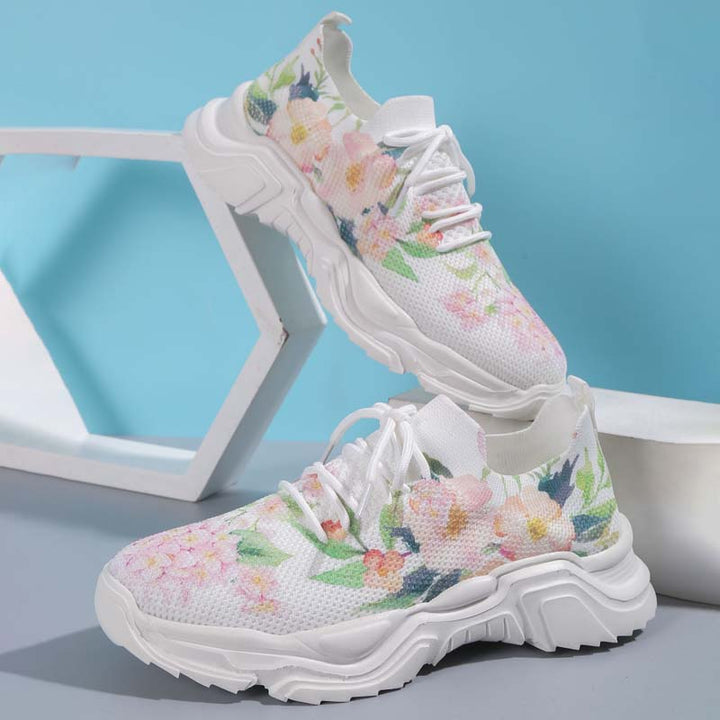 W&W Mode | Lässige Turnschuhe Mit Blumendruck
