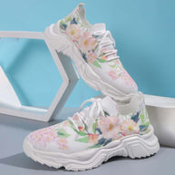 WW | Lässige Turnschuhe Mit Blumendruck