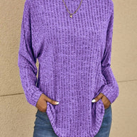 Lässiger Pullover mit langen Ärmeln