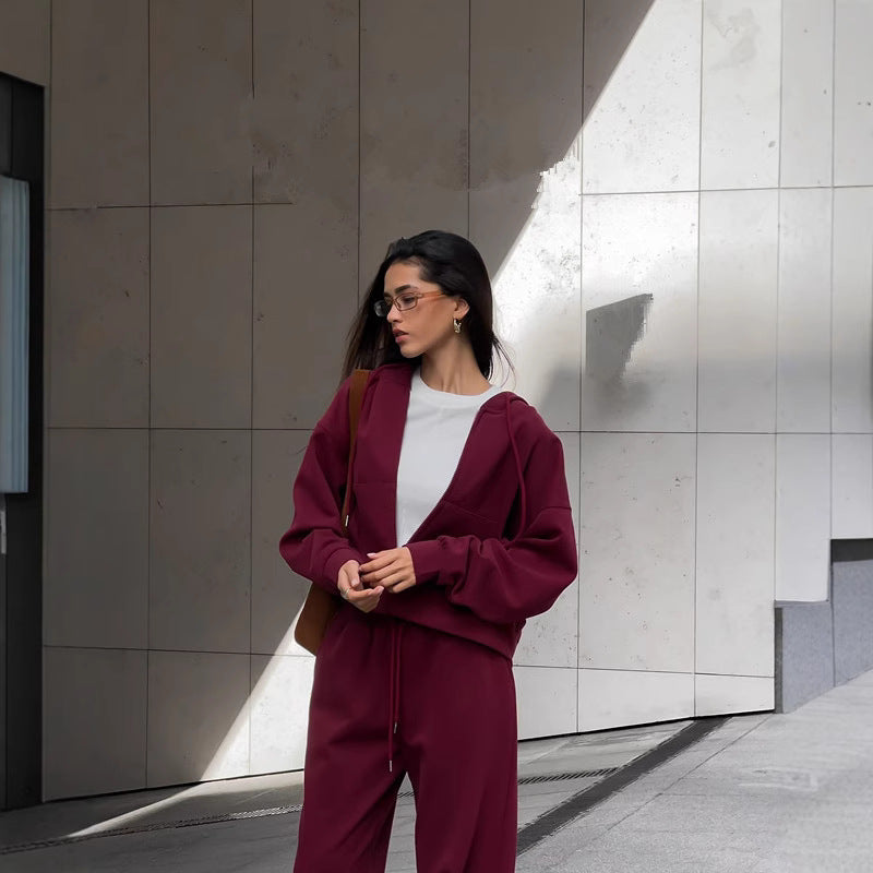 Damen Sportliche Kapuzenjacke WW