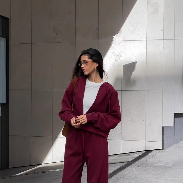 Damen Sportliche Kapuzenjacke WW