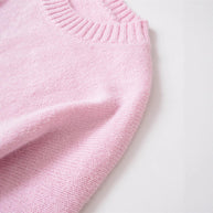 Damen Bequemer Oversize-Pullover mit Rundhalsausschnitt und breiten Bündchen WW