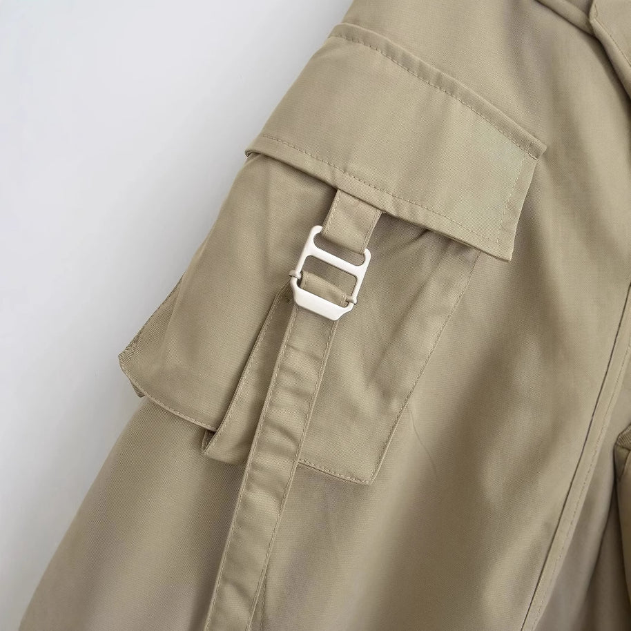 Damen Midirock mit praktischen Cargo-Taschen und elegantem Schnitt WW