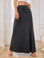Damen nahtloser Maxirock W&W