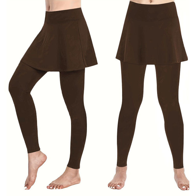 Damen Leggings mit schwingendem Rock W&W Mode