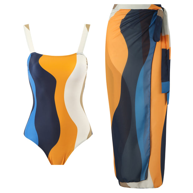 Damen Bademode Set mit trendigem Wickelrock und modernem Schnitt WW