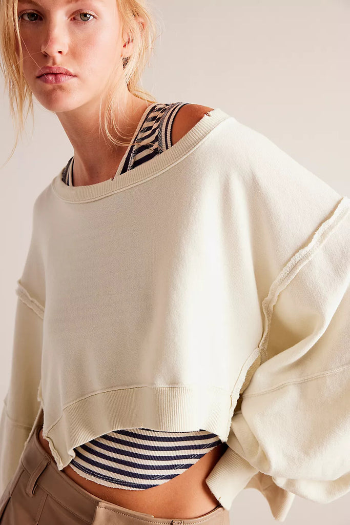 Damen lässiger Oversized Pullover WW