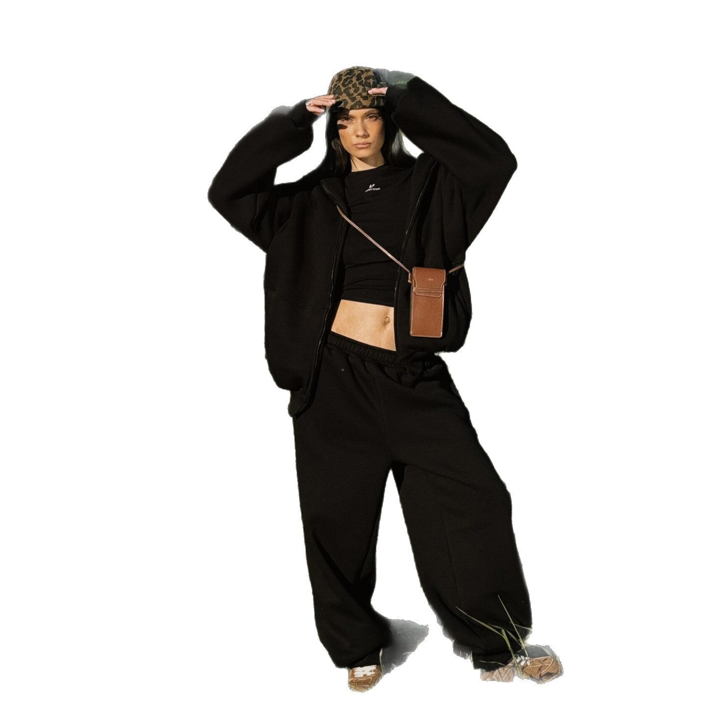 Damen Bequeme und stylische Kapuzenjacke WW