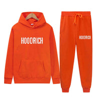 Damen Sportliches Hoodie- und Jogginghose-Set mit kontrastierendem Logo WW