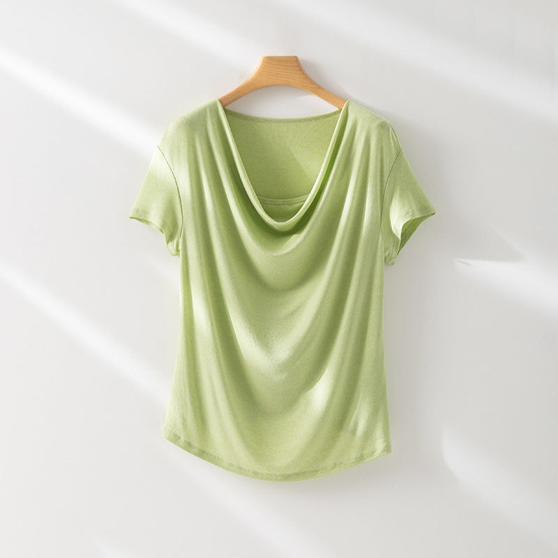 Damen Relaxed Fit Drape Top WW