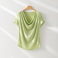 Damen Relaxed Fit Drape Top WW