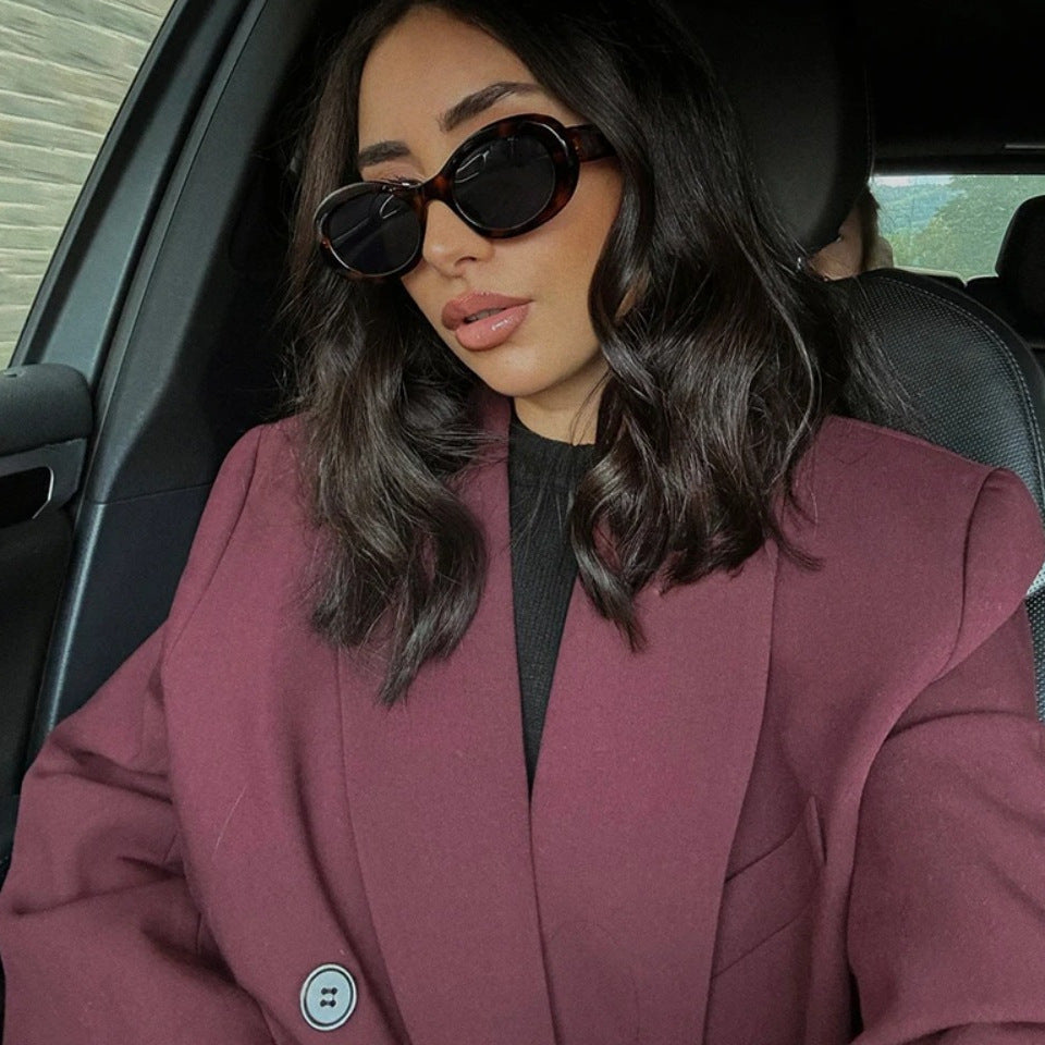 Damen Doppelt geöffneter Blazer mit elegantem Schnitt und feinen Details W&W Mode