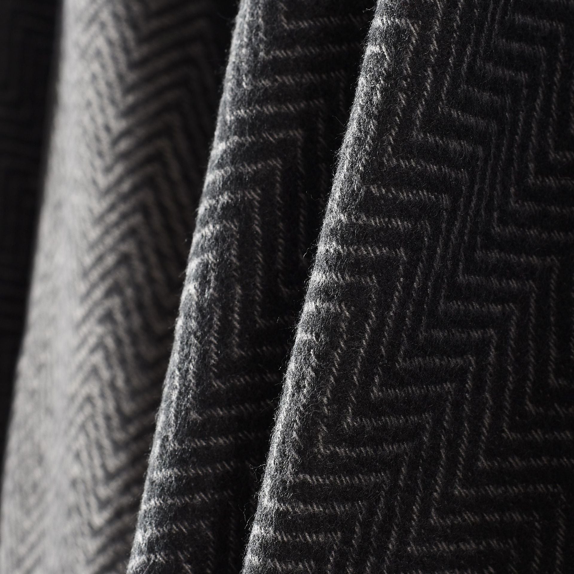 Damen elegante Wickeljacke aus hochwertigem Gewebe mit modernem Herringbone-Muster WW