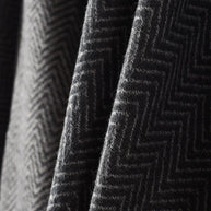 Damen elegante Wickeljacke aus hochwertigem Gewebe mit modernem Herringbone-Muster WW