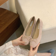 Damen Ballerina-Schuhe mit raffiniertem Schleifenakzent WW