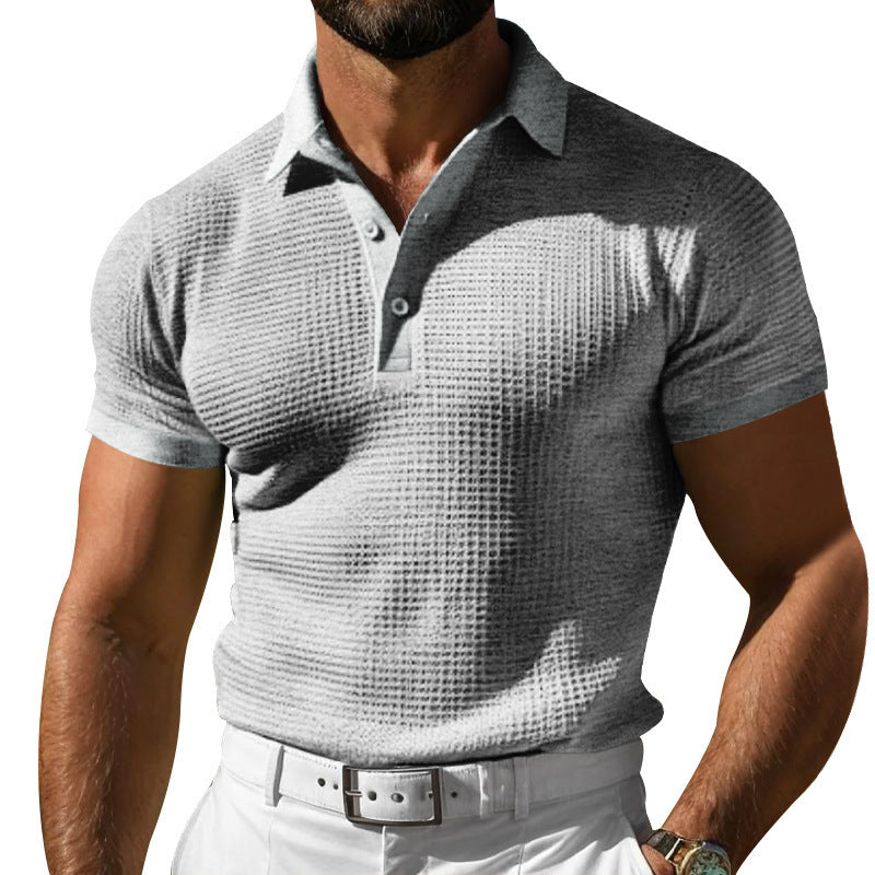 Herren strukturierte Poloshirt mit modernem Design WW