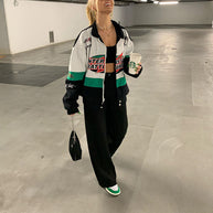 Damen sportliche Oversize-Jacke WW