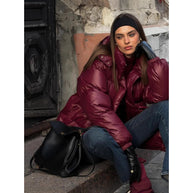 Damen Steppjacke mit glänzender Oberflächenstruktur WW