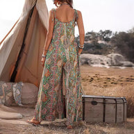 Damen Bequemes Maxikleid mit auffälligem Muster WW