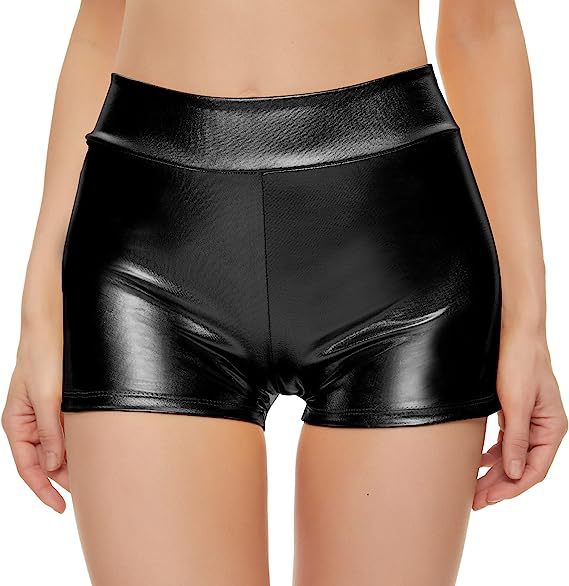 Damen Sportliche Hochbund Shorts W&W Mode