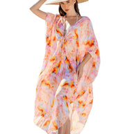 Damen Strandkleid mit lässigem Schnitt und floraler Musterung WW