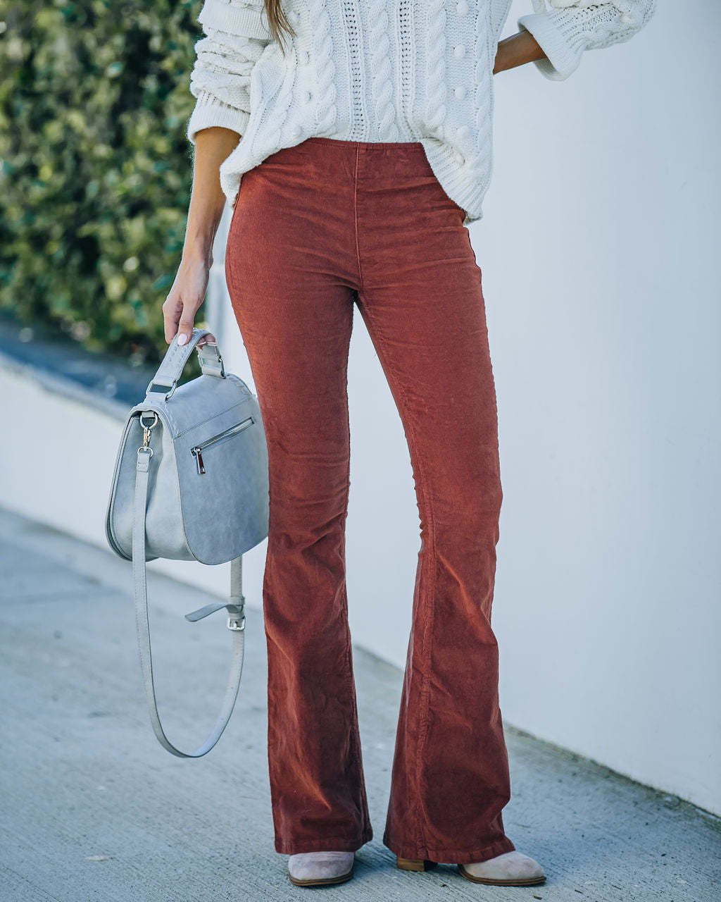 Damen ausgestellte Cord-Hosen WW