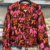 Damen Steppjacke mit verspieltem Schleifenmuster WW