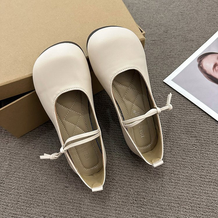 Damen Ballerinas mit elegantem Riemchen und flexiblem Innenfutter W&W