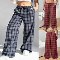 Damen Karierte Freizeithose WW
