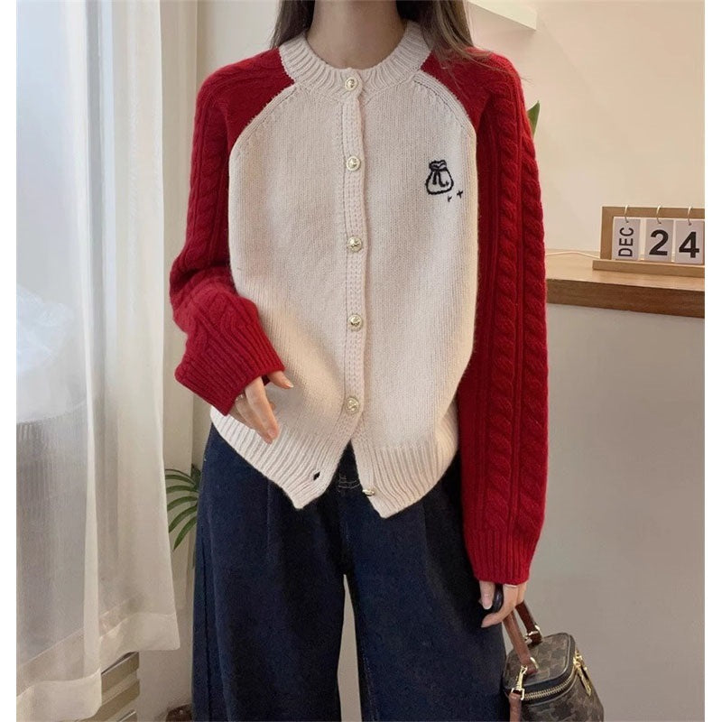 Damen Strickjacke mit dekorativen Zopfmustern WW