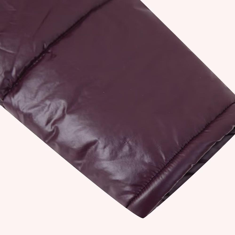 Damen Steppjacke mit Kapuze und taillierbarem Gürtel WW