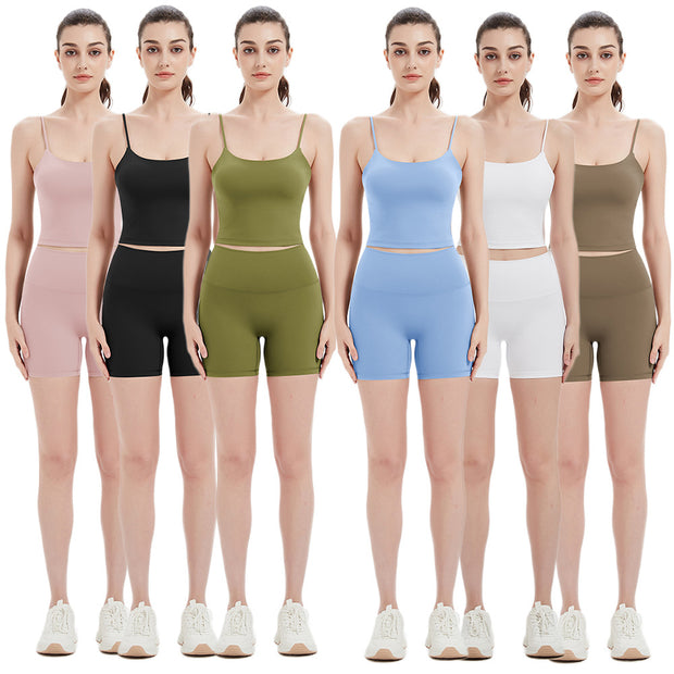 Damen Sportliches Top und Shorts Set WW