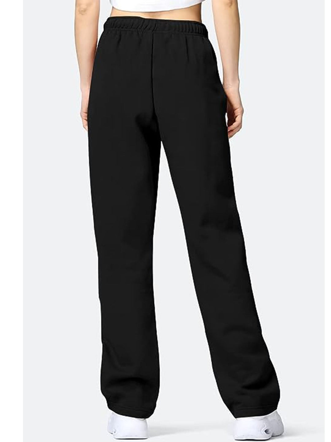 Damen Bequeme Freizeithose mit elastischem Bund und seitlichen Taschen W&W Mode