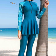 Damen Schwimmanzug mit Rockteil und sportlichem Stil WW