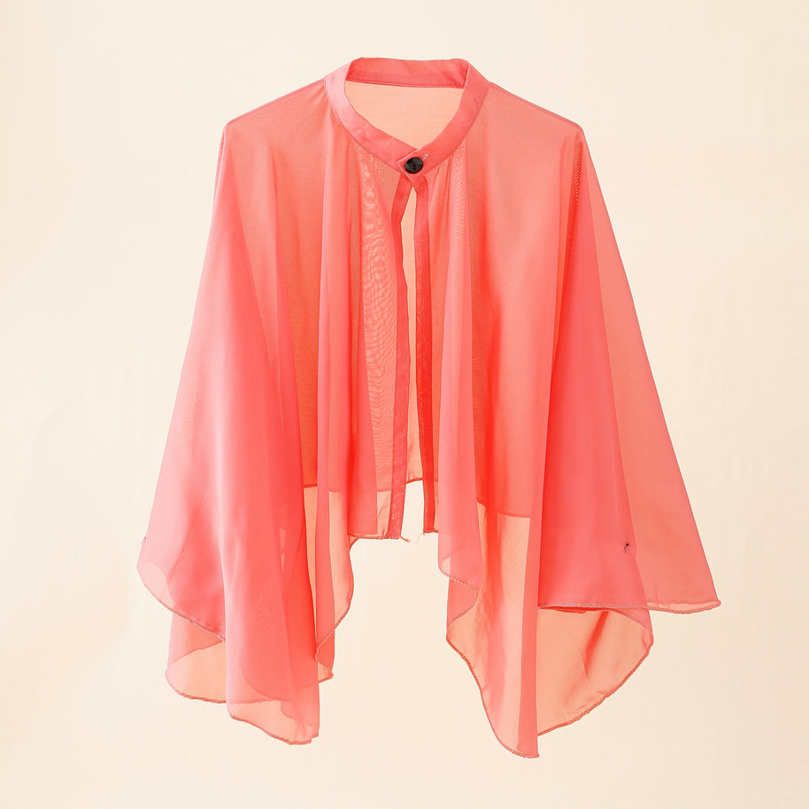 Damen Luftiger Chiffon-Kimono mit weit ausgestellten Ärmeln WW