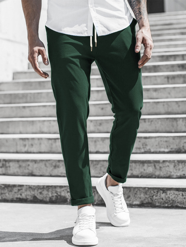 Herren Sportliche Chino-Hose mit flexiblem Bund und modernen Details WW