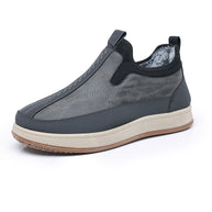 Damen Bequeme Winter-Slipper aus Lederimitat mit warmem Innenfutter WW