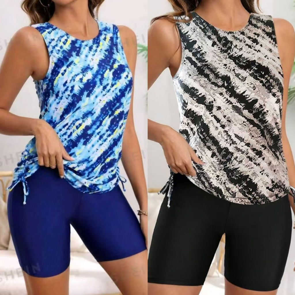 Frauen Stylisches Schwimm Tank und Shorts Set WW