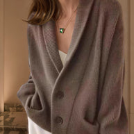 Damen Strickjacke mit eleganten Knopfdetails und lässigem Schnitt WW