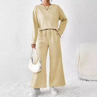 Damen gemütliches Lounge-Set mit strukturiertem Muster WW