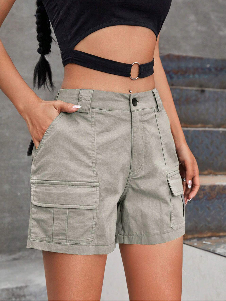 Damen Cargo-Shorts mit praktischen Seitentaschen und bequemer Passform WW