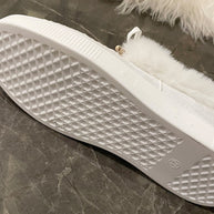 Damen Sneakers mit kuscheligem Fellkragen WW