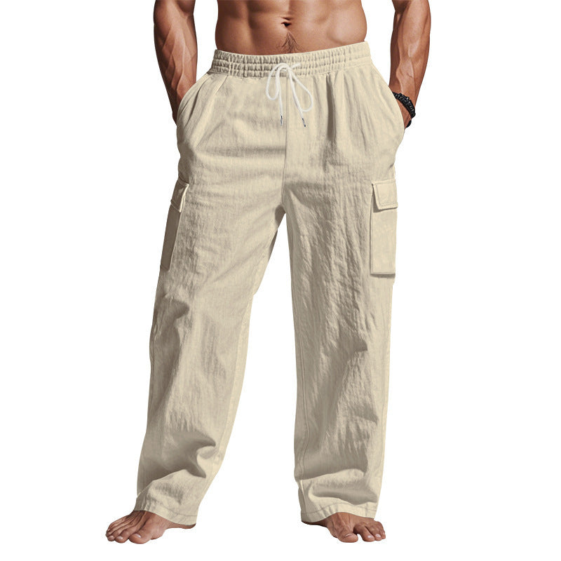 Herren Cargo-Hose mit elastischem Bund und mehreren Taschen WW