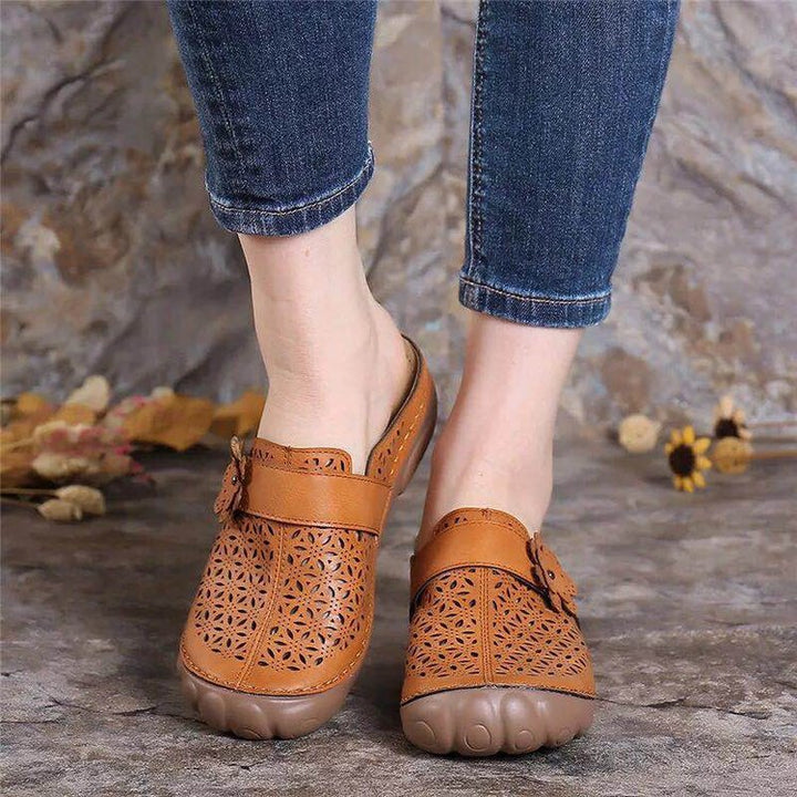 W&W Mode | Damen Clogs Aus Leder Weite Passform Leicht