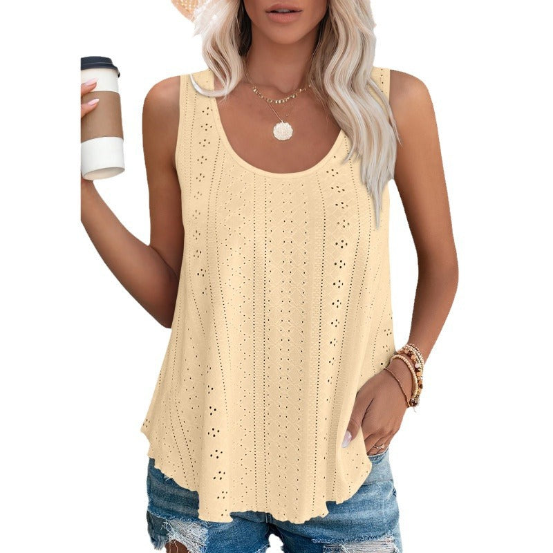 WW | Rundhalsausschnitt Locker Ärmellos Tanktop